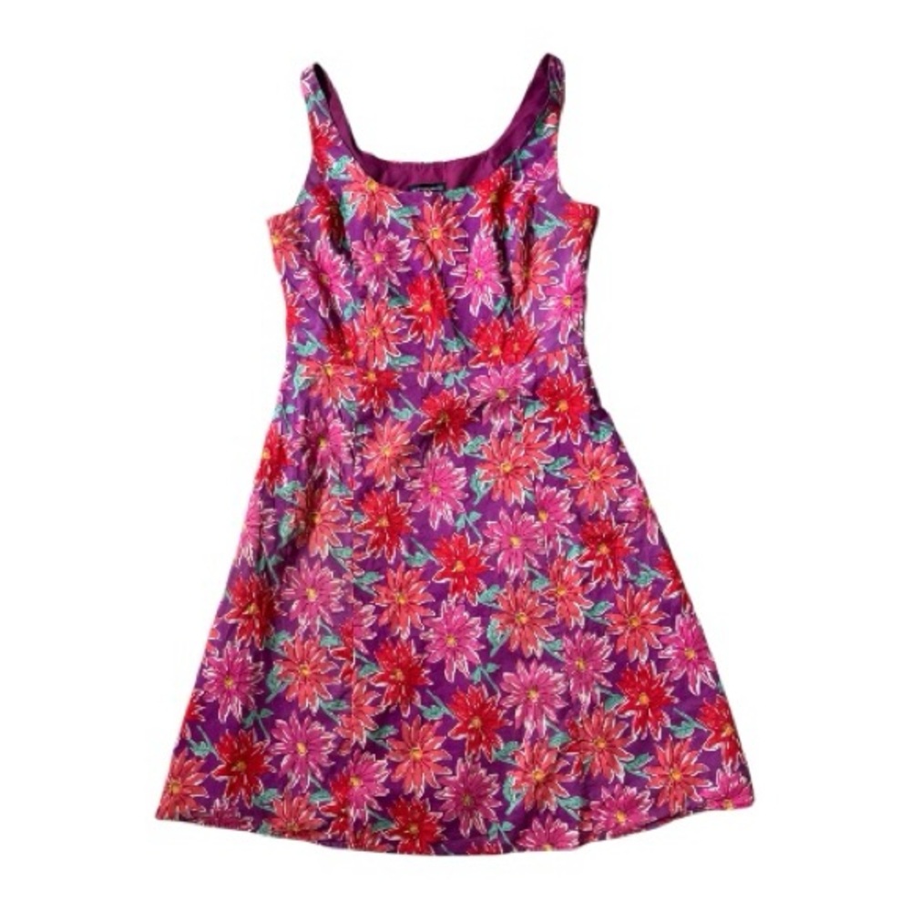 Vintage Spenser Jeremy Floral Dress Purple Red Size 14
